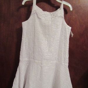 GIRL'S WHITE DRESS - SIZE 7, FULLY LINED, GORGEOUS